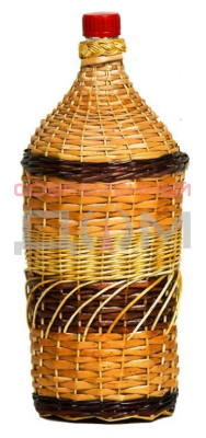 Бутылка стеклянная "Винная "Виноград" 2л, 40-В28-2000 
